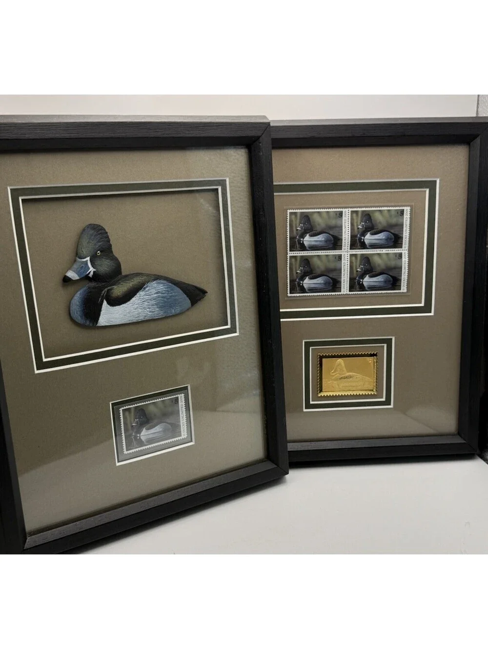 2009 Ducks Unlimited Collector’s Framed Stamp Display Set of 2